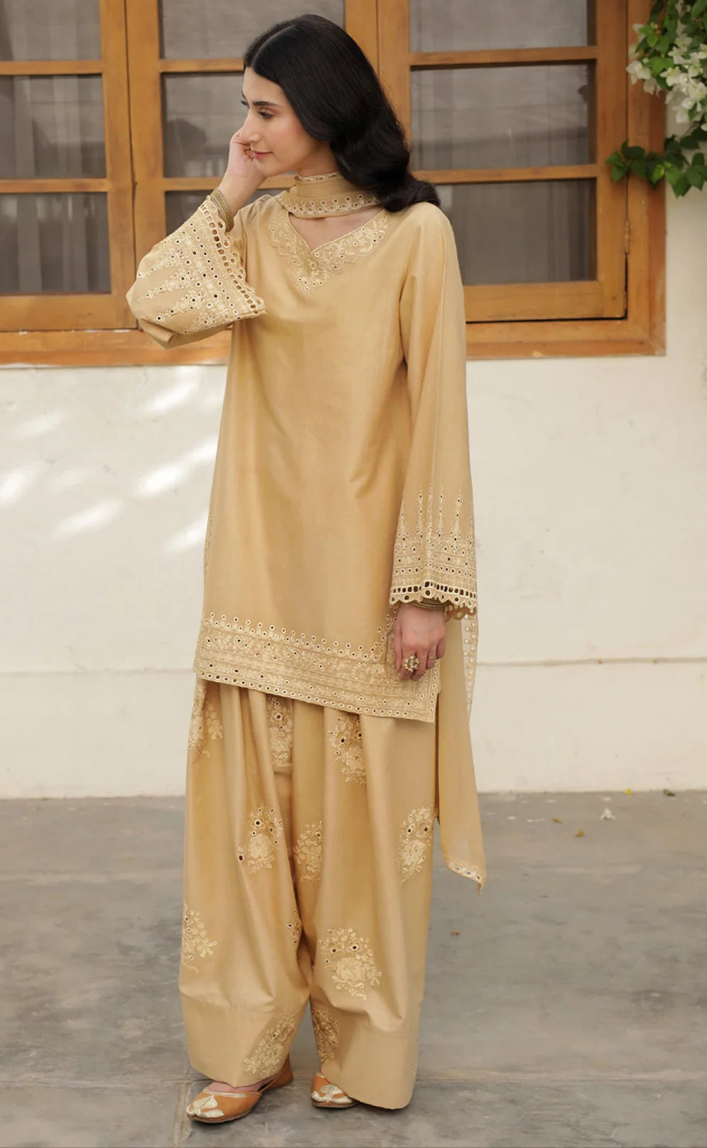 Caramel Stitched Outfit