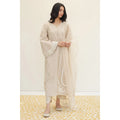 Beige|3-piece Stiched Dress Eid Arrival