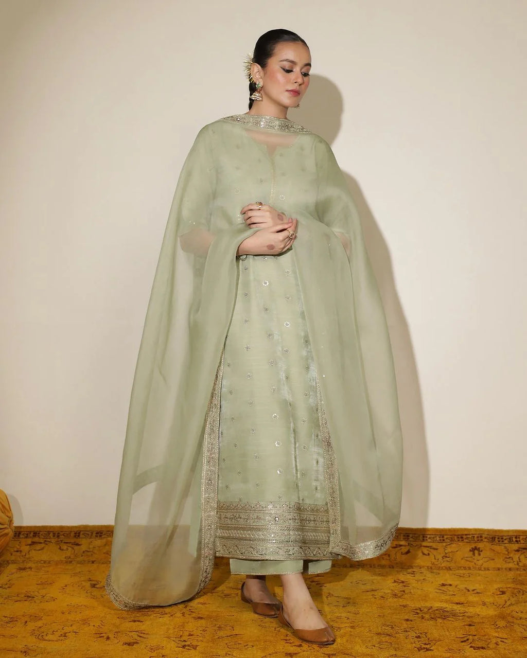 Sea Green Viscose 3-Piece