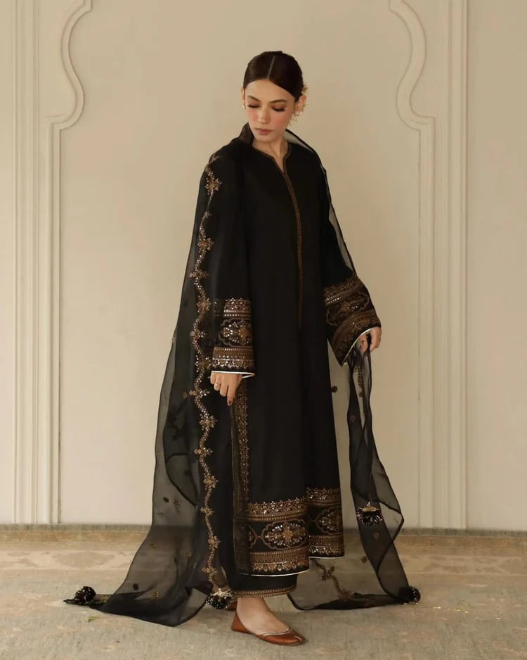 Siyaah 3-piece Stiched Dress